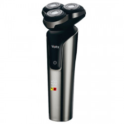 Aparat de ras cu baterie Oliver Voltz OV51814D, 5 W, 60 min, sistem de ras flotant cu trei capete, ecran LCD, 1200 mAh, Type-C, argintiu/negru