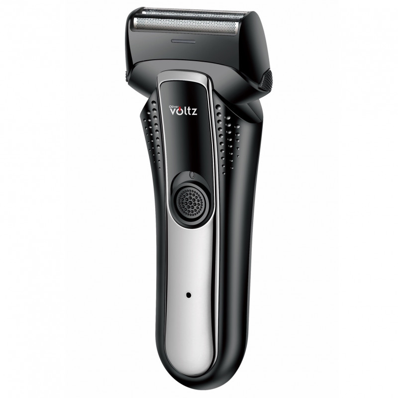 Aparat de ras cu baterie si trimmer incorporat Oliver Voltz OV51814E, 3 W, 40 min, 600 mAh, LED, Negru/Gri