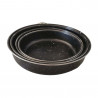 Set de 4 tăvi de copt Rosberg R51222MR, 24/26/30/32 cm, acoperire antiaderentă cu aspect de marmură, fără PFOA, negru