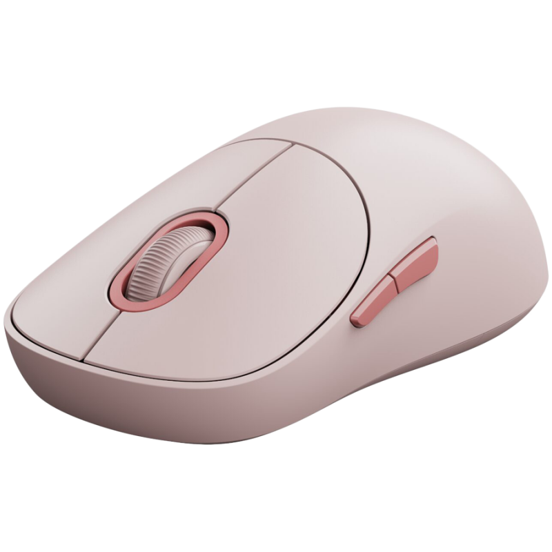 Mouse fără fir Xiaomi BHR8911GL, 1200 DPI, 5 butoane, Bluetooth/2,4 GHz, clic silențios, roz