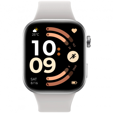 Ceas inteligent Xiaomi REDMI WATCH 6 M2523W1, ecran AMOLED de 2,07″, GPS, Bluetooth, rezistent la apă, argintiu