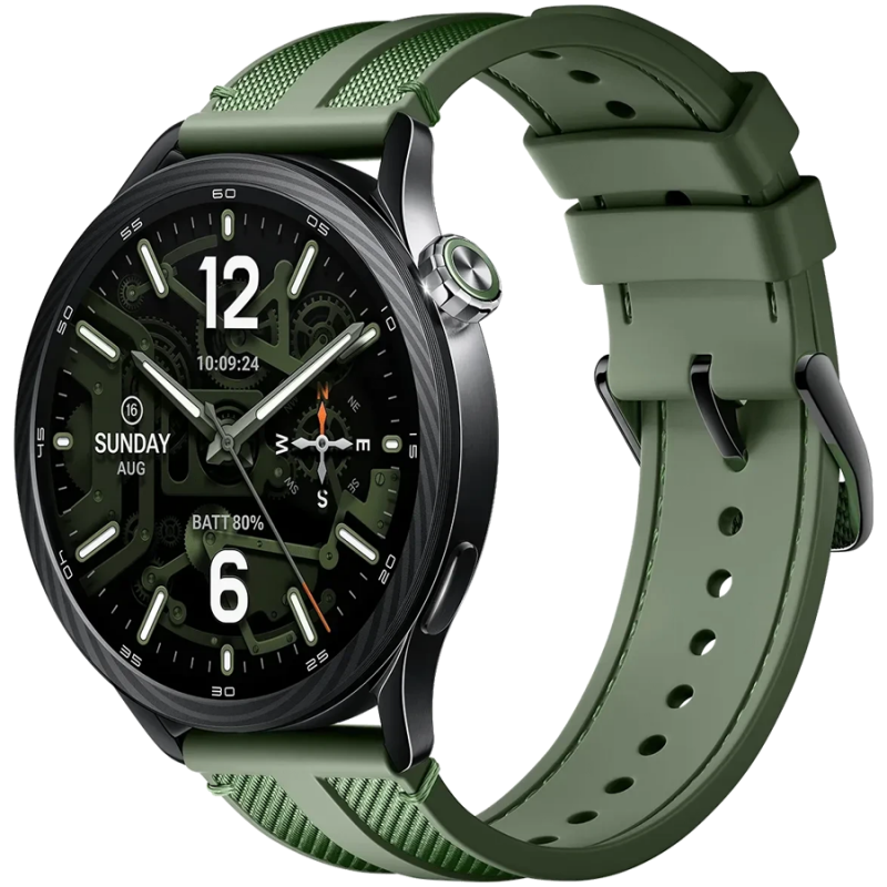 Ceas inteligent Xiaomi WATCH S5 M2530W1, 46 mm, ecran AMOLED de 1,48″, GPS, Bluetooth, rezistent la apă, verde