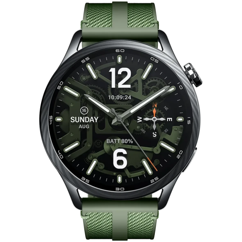 Ceas inteligent Xiaomi WATCH S5 M2530W1, 46 mm, ecran AMOLED de 1,48″, GPS, Bluetooth, rezistent la apă, verde