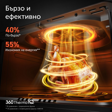 Friteuză cu aer cald Cosori Dual Blaze Pro CAF-P681S, 1700 W, 6,4 l, 12 programe, 360 ThermoIQ, elemente de încălzire duble, acoperire ceramică fără PFAS, negru