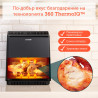 Friteuză cu aer cald Cosori Dual Blaze Pro CAF-P681S, 1700 W, 6,4 l, 12 programe, 360 ThermoIQ, elemente de încălzire duble, acoperire ceramică fără PFAS, negru