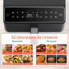 Friteuză cu aer cald Cosori Dual Blaze Pro CAF-P681S, 1700 W, 6,4 l, 12 programe, 360 ThermoIQ, elemente de încălzire duble, acoperire ceramică fără PFAS, negru