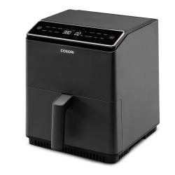 Friteuză cu aer cald Cosori Dual Blaze Pro CAF-P681S, 1700 W, 6,4 l, 12 programe, 360 ThermoIQ, elemente de încălzire duble, acoperire ceramică fără PFAS, negru
