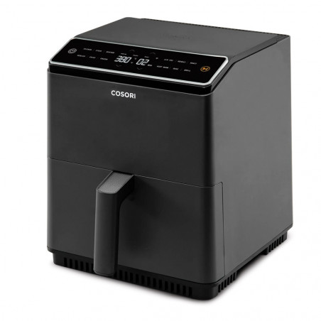 Friteuză cu aer cald Cosori Dual Blaze Pro CAF-P681S, 1700 W, 6,4 l, 12 programe, 360 ThermoIQ, elemente de încălzire duble, acoperire ceramică fără PFAS, negru