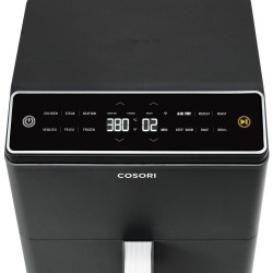 Friteuză cu aer cald Cosori Dual Blaze Pro CAF-P681S, 1700 W, 6,4 l, 12 programe, 360 ThermoIQ, elemente de încălzire duble, acoperire ceramică fără PFAS, negru