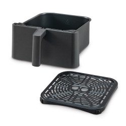 Friteuză cu aer cald Cosori Dual Blaze Pro CAF-P681S, 1700 W, 6,4 l, 12 programe, 360 ThermoIQ, elemente de încălzire duble, acoperire ceramică fără PFAS, negru