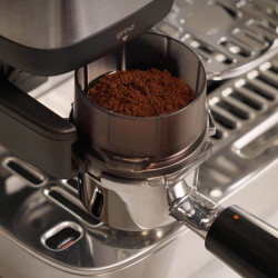 Aparat de cafea 2 în 1 Ninja Luxe Café Mini ES352EU, 1650 W, 9 bar, 250 g, 1,3 l, Barista Assist, 3 setări pentru spumă, 6 tipuri de espresso, oțel inoxidabil