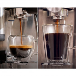 Aparat de cafea 2 în 1 Ninja Luxe Café Mini ES352EU, 1650 W, 9 bar, 250 g, 1,3 l, Barista Assist, 3 setări pentru spumă, 6 tipuri de espresso, oțel inoxidabil