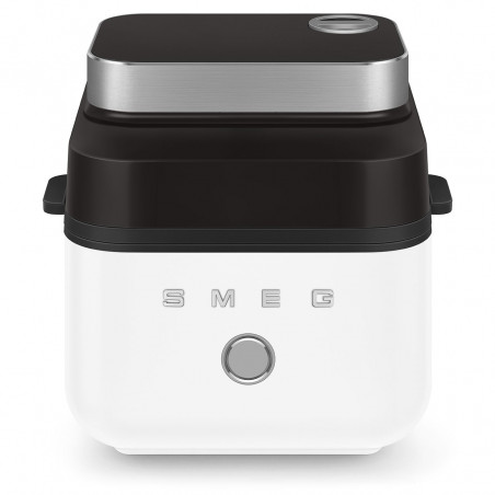 Friteuză cu aer cald Smeg Collezione AFC01WHMAU, 1450 W, 7,3 l, 40-200 °C, 7 programe, mod dublu, comandă tactilă, cronometru, LED, alb