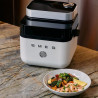 Friteuză cu aer cald Smeg Collezione AFC01WHMAU, 1450 W, 7,3 l, 40-200 °C, 7 programe, mod dublu, comandă tactilă, cronometru, LED, alb
