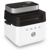 Friteuză cu aer cald Smeg Collezione AFC01WHMAU, 1450 W, 7,3 l, 40-200 °C, 7 programe, mod dublu, comandă tactilă, cronometru, LED, alb