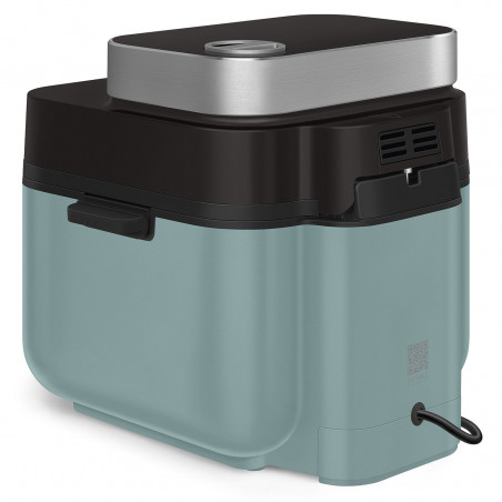 Friteuză cu aer cald Smeg Collezione AFC01EGMAU, 1450 W, 7,3 l, 40-200 °C, 7 programe, mod dublu, comandă tactilă, cronometru, LED, verde