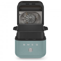 Friteuză cu aer cald Smeg Collezione AFC01EGMAU, 1450 W, 7,3 l, 40-200 °C, 7 programe, mod dublu, comandă tactilă, cronometru, LED, verde