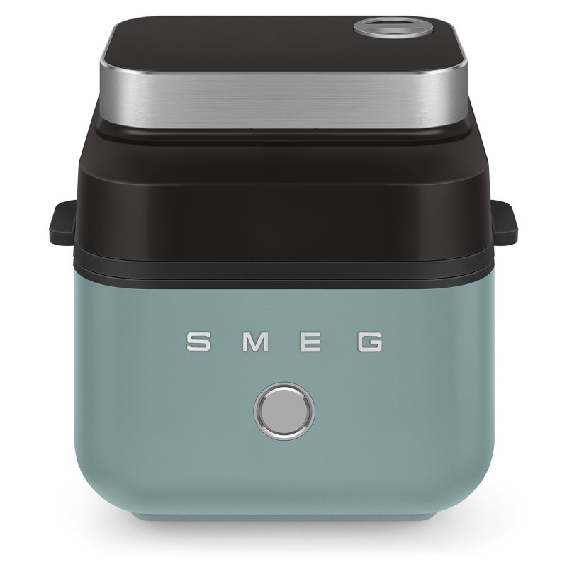 Friteuză cu aer cald Smeg Collezione AFC01EGMAU, 1450 W, 7,3 l, 40-200 °C, 7 programe, mod dublu, comandă tactilă, cronometru, LED, verde