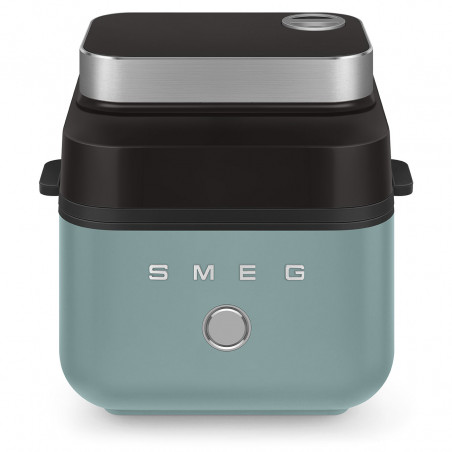 Friteuză cu aer cald Smeg Collezione AFC01EGMAU, 1450 W, 7,3 l, 40-200 °C, 7 programe, mod dublu, comandă tactilă, cronometru, LED, verde