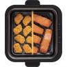Friteuză cu aer cald Smeg Collezione AFC01SBMAU, 1450 W, 7,3 l, 40-200 °C, 7 programe, mod dublu, comandă tactilă, cronometru, LED, albastru