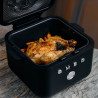Friteuză cu aer cald Smeg Collezione AFC01BLMAU, 1450 W, 7,3 l, 40-200 °C, 7 programe, mod dublu, comandă tactilă, cronometru, LED, negru