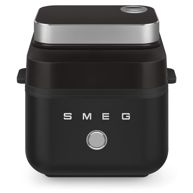 Friteuză cu aer cald Smeg Collezione AFC01BLMAU, 1450 W, 7,3 l, 40-200 °C, 7 programe, mod dublu, comandă tactilă, cronometru, LED, negru