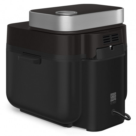 Friteuză cu aer cald Smeg Collezione AFC01BLMAU, 1450 W, 7,3 l, 40-200 °C, 7 programe, mod dublu, comandă tactilă, cronometru, LED, negru