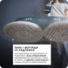 Aparat de curățat cu abur Ariete Dual Steam Scrub 4178/00 cu mop rotativ, 1200 W, 0,4 litri, accesorii, albastru