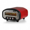 Cuptor electric pentru pizza Ariete Da Gennaro 3901/00, 2200 W, 430 °C, 3 moduri de funcționare, placă de piatră, cronometru, roșu