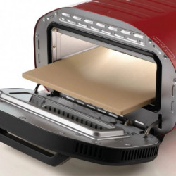 Cuptor electric pentru pizza Ariete Da Gennaro 3901/00, 2200 W, 430 °C, 3 moduri de funcționare, placă de piatră, cronometru, roșu