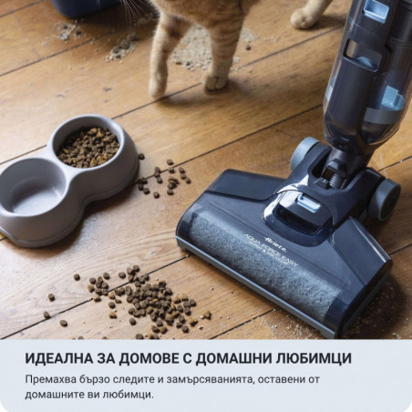 Aspirator vertical pentru curățare umedă și uscată Ariete 2487/00, 600 W, 2-în-1, 2 rezervoare, negru/albastru