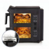Friteuză cu aer cald Ariete 4640/00, 2460 W, 11 l, 2 coșuri, 6 programe, ecran tactil, negru