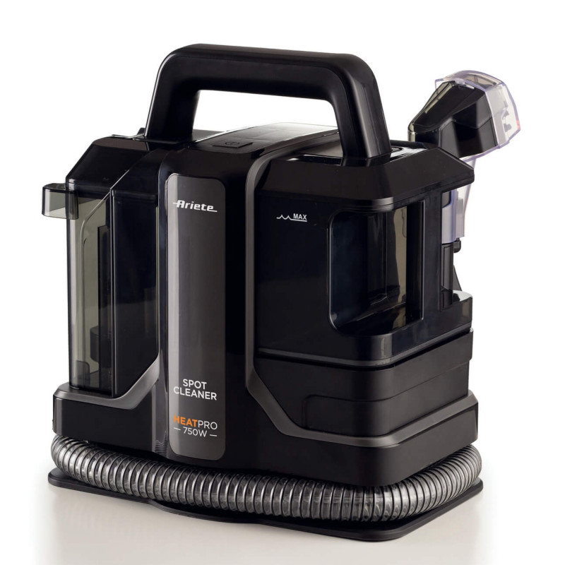 Aparat 5-în-1 pentru spălarea covoarelor și tapițeriei Ariete Spot Cleaner Heat Pro 2482/00, 1800 W, 5-în-1, accesorii, negru