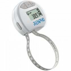 Bandă de măsurare inteligentă pentru corp RENPHO BMF01 PEU-RF-BMF01-WH, 150 cm, ecran LCD, Bluetooth, alb
