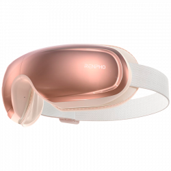 Aparat de masaj pentru ochi RENPHO EYERIS 3 ROSÉ PEU-R-G010V-RS, 3 moduri, Încălzire, Comandă vocală, Bluetooth, Aur roz