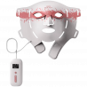 Mască LED pentru față RENPHO Artemis Blush PEU-E100B-1, Terapie cu lumină, 5 niveluri de intensitate, Cronometru, Alb/roz