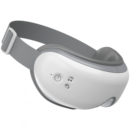 Aparat de masaj pentru ochi RENPHO Eyeris 1RC, 5 W, 5 moduri, compresie cu aer, încălzire, Bluetooth, telecomandă, alb