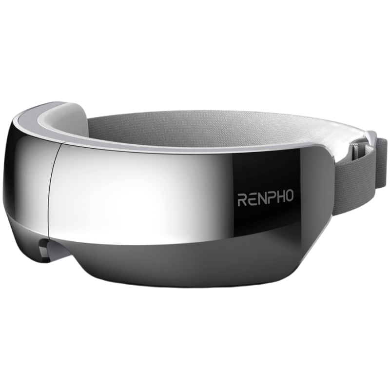 Aparat de masaj pentru ochi RENPHO PEU-R-G004-GY, 5 moduri, Încălzire, Compresie cu aer, Bluetooth, Gri