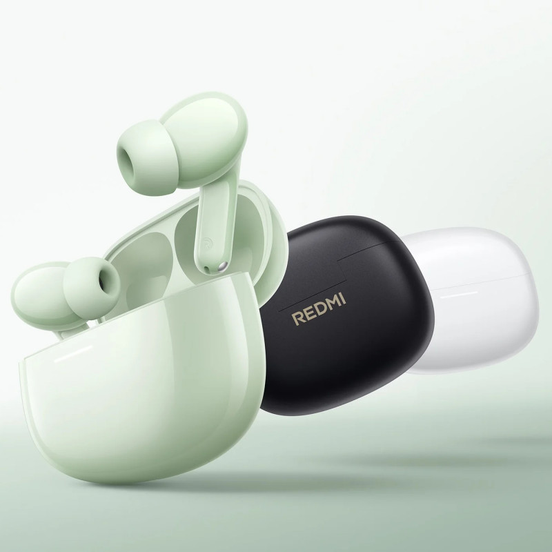 Căști Xiaomi Redmi Buds 8 M2544E1, 11 ore, BT 5.4, IP54, Hi-Res Audio Wireless, reducere a zgomotului cu AI, încărcare rapidă, verde