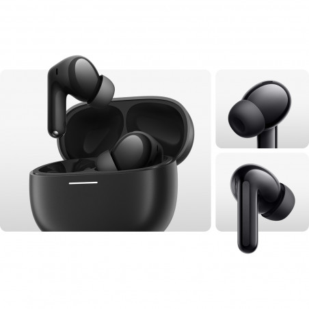 Căști Xiaomi Redmi Buds 8 M2544E1, 11 ore, BT 5.4, IP54, Hi-Res Audio Wireless, reducere a zgomotului cu AI, încărcare rapidă, negru