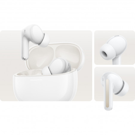 Căști Xiaomi Redmi Buds 8 M2544E1, 11 ore, BT 5.4, IP54, Hi-Res Audio Wireless, reducere a zgomotului cu AI, încărcare rapidă, alb