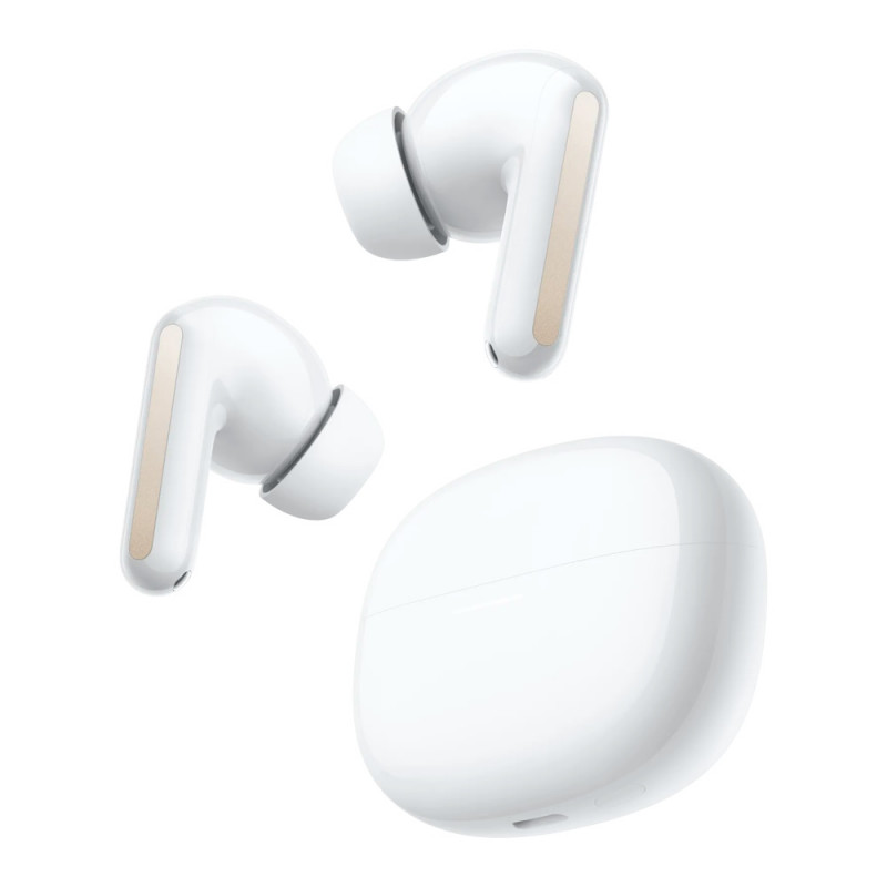 Căști Xiaomi Redmi Buds 8 M2544E1, 11 ore, BT 5.4, IP54, Hi-Res Audio Wireless, reducere a zgomotului cu AI, încărcare rapidă, alb