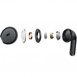 Căști Xiaomi Redmi Buds 8 Active M2537E1, 7 ore, Bluetooth 5.4, IP54, difuzor cu membrană din titan, reducere a zgomotului cu AI, încărcare rapidă, negru