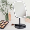 Oglindă cosmetică Beurer BF BS 47 LE, 21 cm, autonomie de 3 ore, 33 de LED-uri, reglare continuă a intensității luminoase, USB-C, gri închis