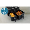 Friteuză dublă cu aer cald Philips NA351/00, 2750 W, 6+3 l, 80-200 °C, 1,5 kg, 8 programe, ecran tactil, copiere și sincronizare, Negru/Argintiu