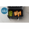 Friteuză dublă cu aer cald Philips NA351/00, 2750 W, 6+3 l, 80-200 °C, 1,5 kg, 8 programe, ecran tactil, copiere și sincronizare, Negru/Argintiu