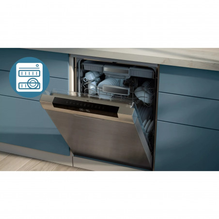 Friteuză dublă cu aer cald Philips NA351/00, 2750 W, 6+3 l, 80-200 °C, 1,5 kg, 8 programe, ecran tactil, copiere și sincronizare, Negru/Argintiu