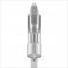 Aspirator vertical Levoit VortexIQ LSV-V221-VEU, 210 W, 0,85 l, 50 min, 3 trepte de putere, lumină verde la peria NeoSight™, filtru HEPA cu 5 trepte, cap rotativ la 180°, alb/argintiu