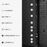 Televizor Hisense 55UR8S, 4K UltraHD 3840 x 2160, 55", Clasa E, Mini-LED, 180 Hz, strat antireflex, Hi-View AI Engine RGB, VIDAA, negru