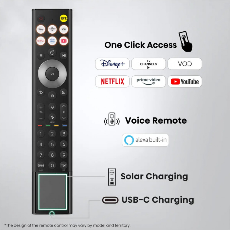 Televizor Hisense 55UR8S, 4K UltraHD 3840 x 2160, 55", Clasa E, Mini-LED, 180 Hz, strat antireflex, Hi-View AI Engine RGB, VIDAA, negru